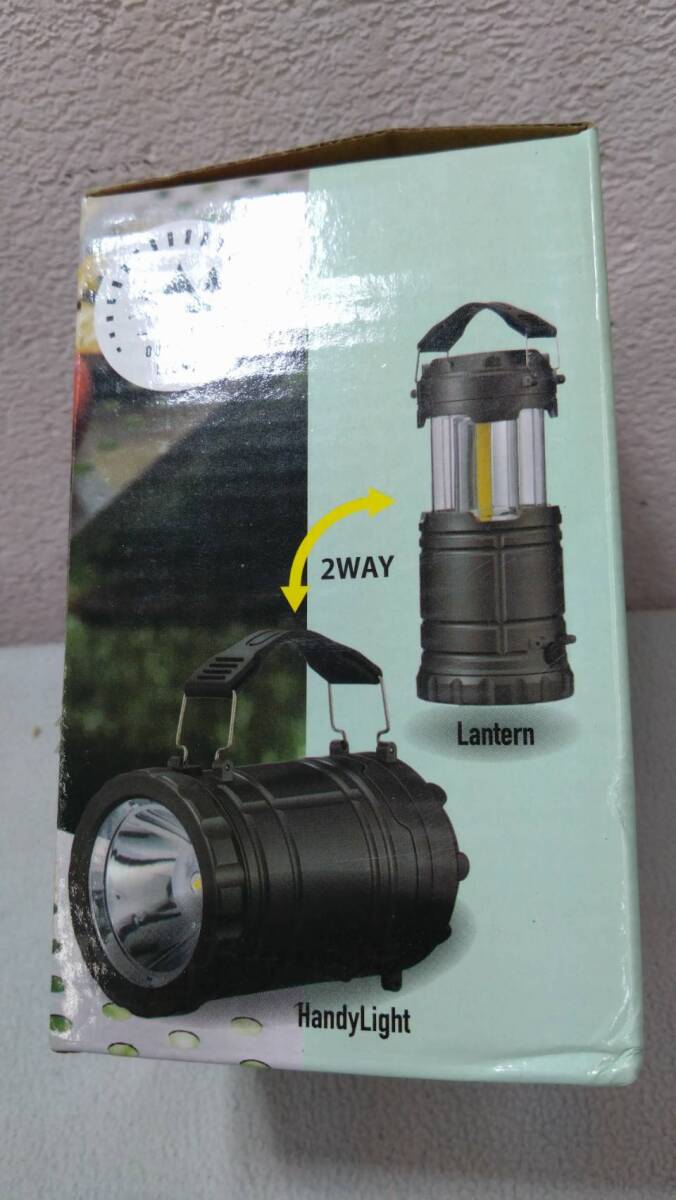 m294【新品・未使用】LED 2WAYアウトドアライト　ランタン/ハンディー2WAY 取説付き　キャンプ/BBQ/アウトドア/ビーチ/防災/災害_画像9