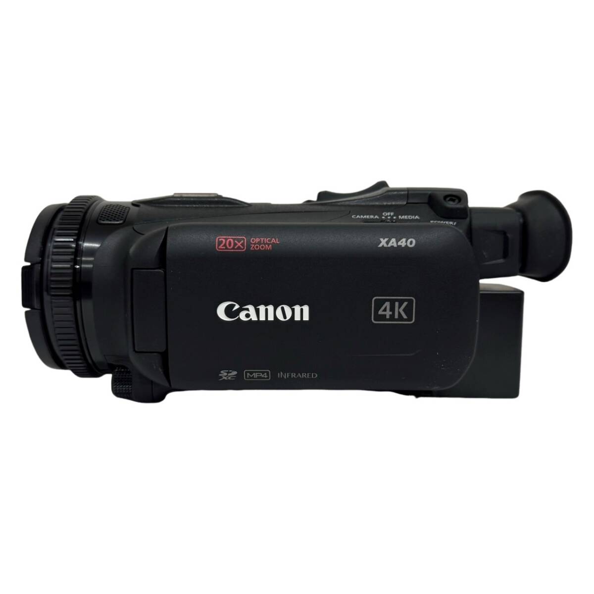 Canon キャノン 4K対応業務用ビデオカメラ XA40 日本製 小型軽量モデル 20倍ズームレンズ 動作確認済み 【中古】 12405K186_画像2