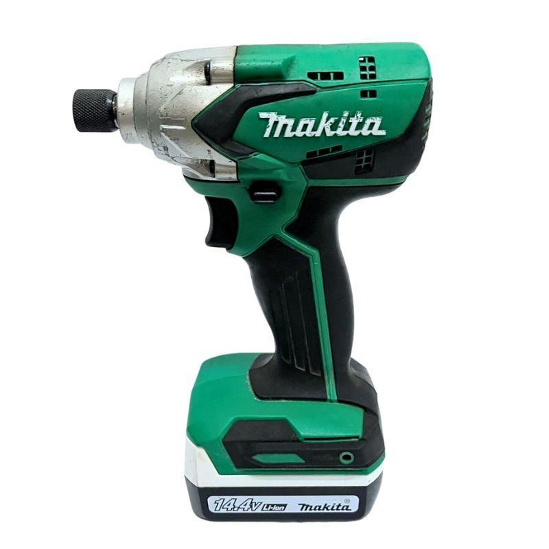 makita Makita rechargeable impact driver M697D battery 2 piece BL1413G / charger DC18SG attached translation have [ present condition goods ] 22402K409SE