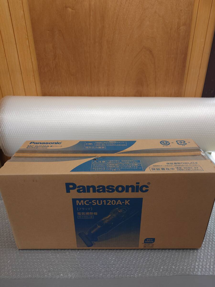 新品 パナソニック Panasonic 電気掃除機 サイクロン式スティッククリーナー MC-SU120A-K(ブラック) _画像2