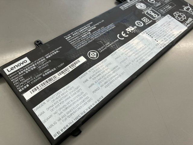 ThinkPad X280付属 バッテリーパック 2個SET 2.5時間/8時間持ち 97964_画像5