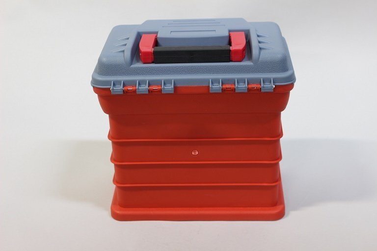 k1333 手提げ パーツボックス パーツケース 小物入 収納  ツールボックス 道具箱 タックルボックスの画像6