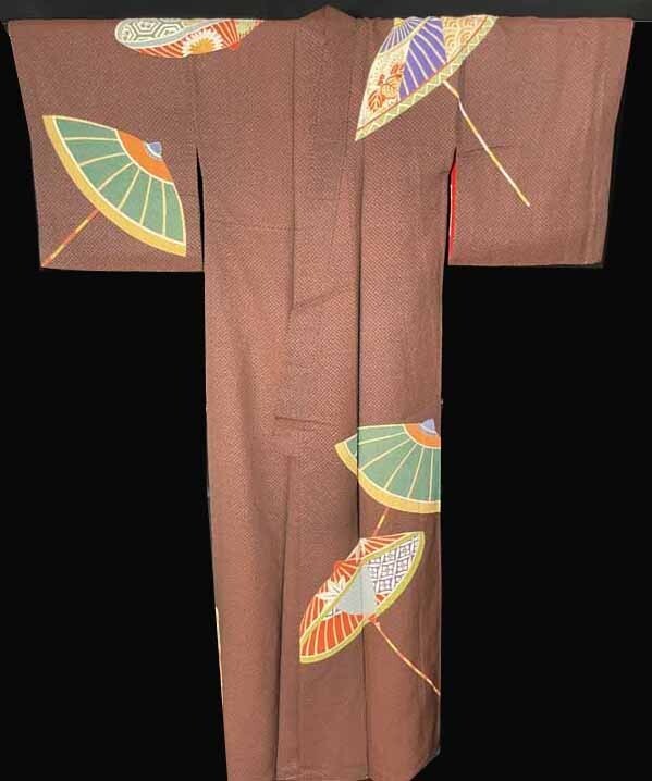 * кимоно ... античный кимоно obi * выходной костюм лаковый нить зонт документ sama классика документ sama . лен. лист Taisho роман старый ткань старый . времена .