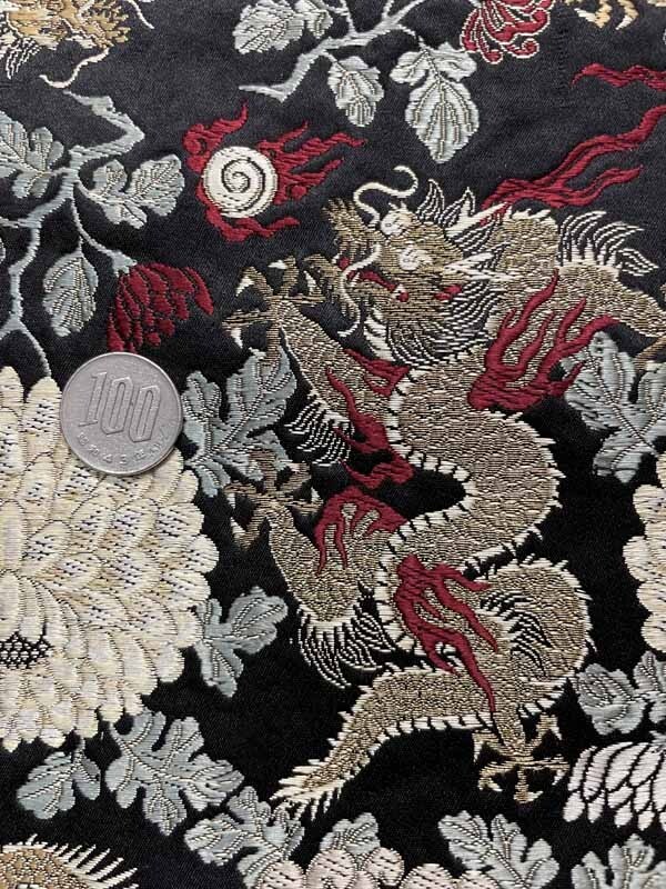 * kimono ... antique * dragon writing sama . nail dragon fire . futoshi hand drum Kiyoshi morning gold .... surface sack equipment bundle temple . era . cloth old cloth old . China .