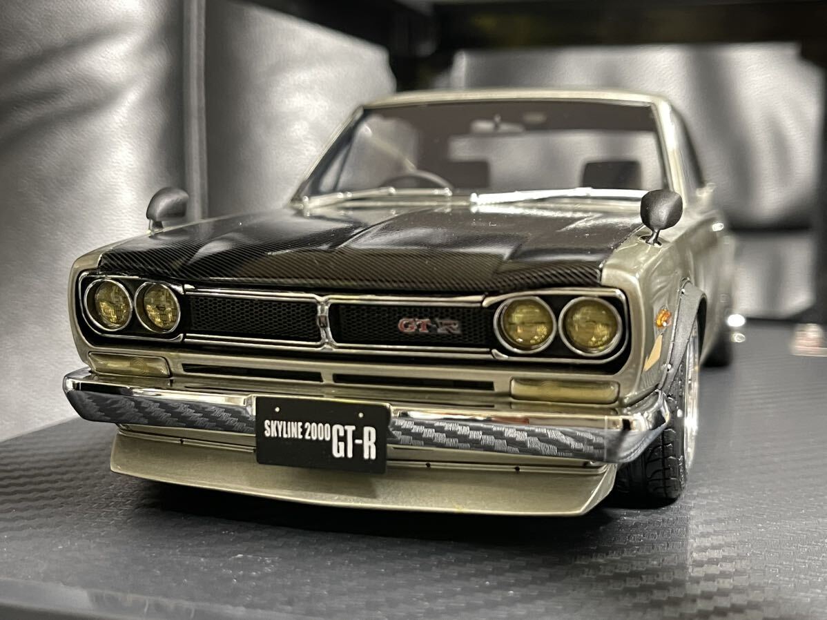  super rare *IG0043 1/18 Nissan Skyline 2000 GT-R (KPGC10) ignition model Hakosuka 