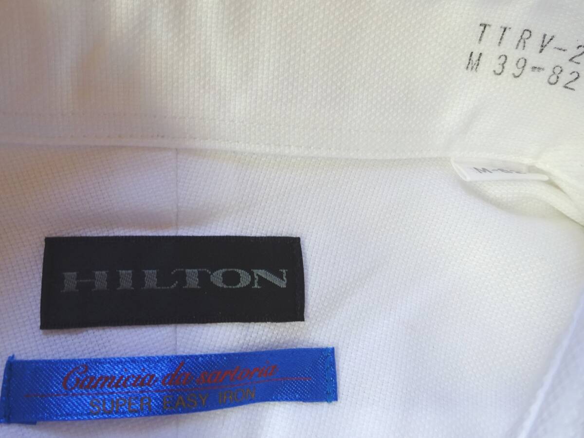 ★★青山HILTON stylishソフト 白 Yシャツ M39-82 新品★_画像3