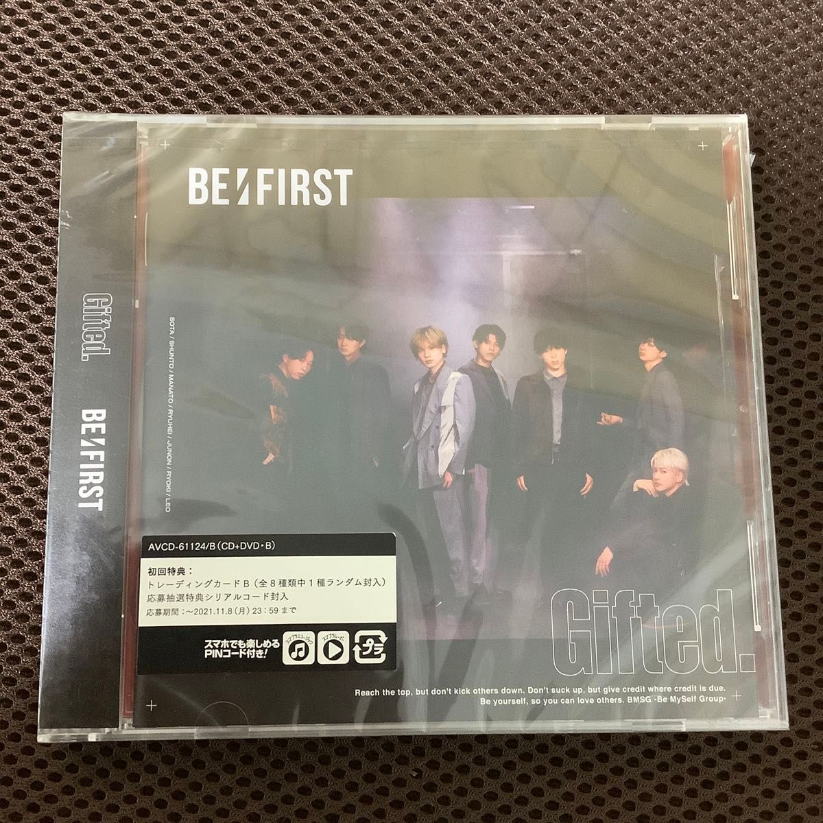 Music Video収録DVD付 (初回仕様/取) トレカB/  (初回) BE:FIRST CD+DVD/Gifted. 