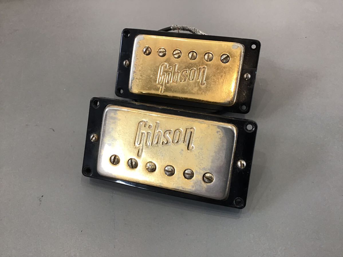 gibson ギブソン　1972年製　エンボス期　ゴールド　ステッカーナンバードPAF T-TOP M-8エスカッション　ビンテージ　フルアコ　セミアコ_画像1