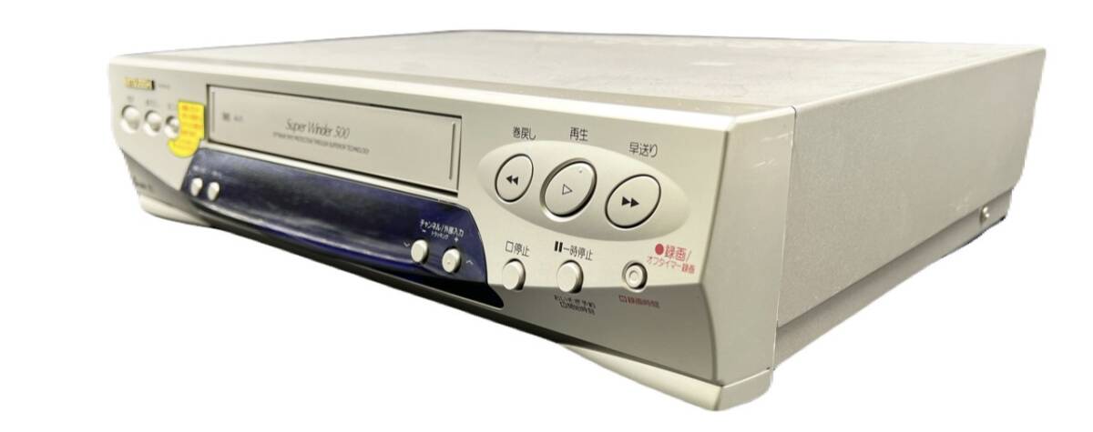 動作品 三菱 ビデオデッキ VHS HV-BH100 2000年製 家電 映像機器 ⑰_画像4