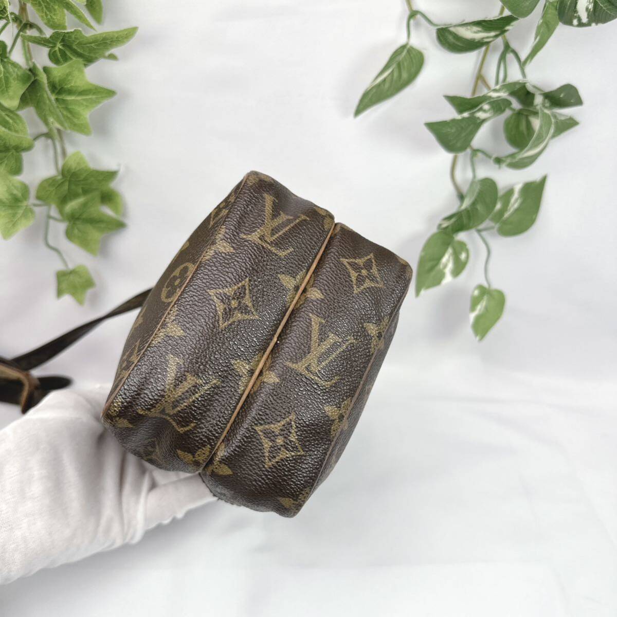 1円 LOUIS VUITTON ルイヴィトン ショルダー 斜めがけバッグ モノグラム ミニアマゾン M45238ミニバッグ シリアル 874TH_画像5