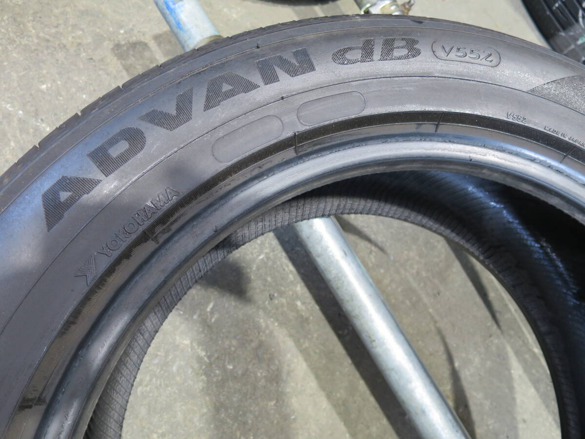 21年製バリ山 225/55R18 98V ◆ヨコハマ ADVAN dB V552◆ 1本 J1210 夏タイヤ_画像5