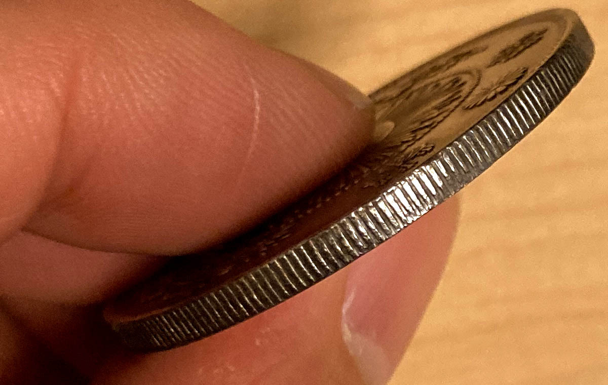 明治3年 旧一円銀貨 直径38.56mm 量目27.02g 厚さ2.48mm_画像4