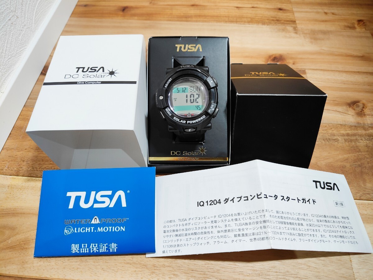 tusa IQ 1204 BK DC solar link ダイブコンピューター TUSA ツサ_画像1