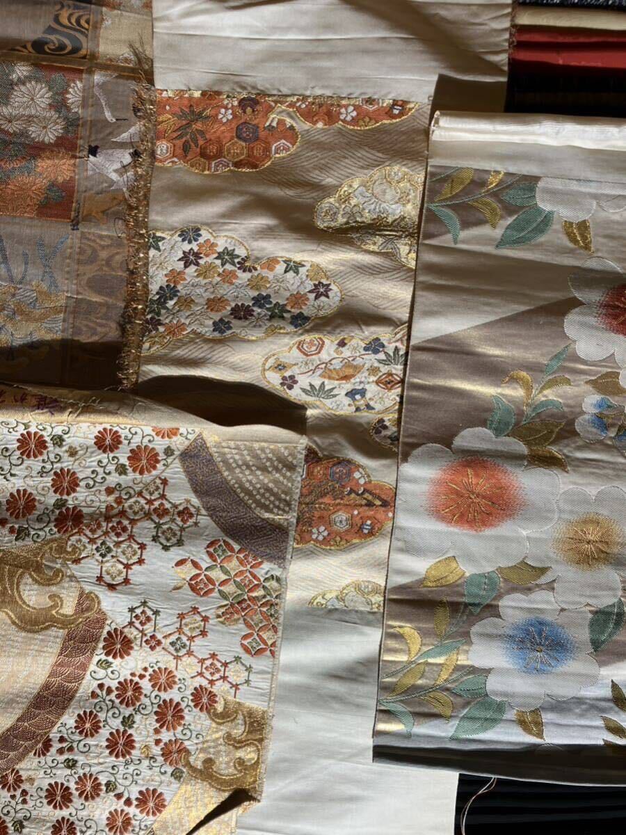 [ много!!!] античный Vintage кимоно ткань старый ткань ткань лоскут - gire ручная работа рукоделие лоскутное шитье переделка 