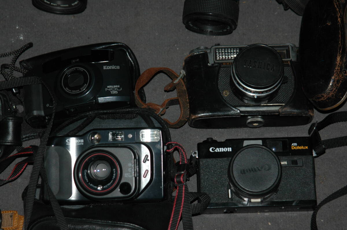 フィルムカメラ まとめて 11台 一眼レフとコンパクトカメラ used/ジャンクで 検) ニコン キャノン ミノルタ etcの画像3