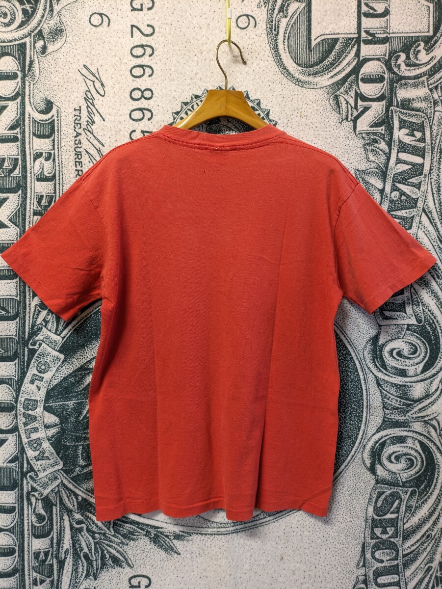 90s ビンテージ NIKE ロゴプリントTシャツ madeinusa ■1990年代製 表記Mサイズ USA製 レッド ナイキ アメカジ 古着 古着卸 80s 70sの画像5