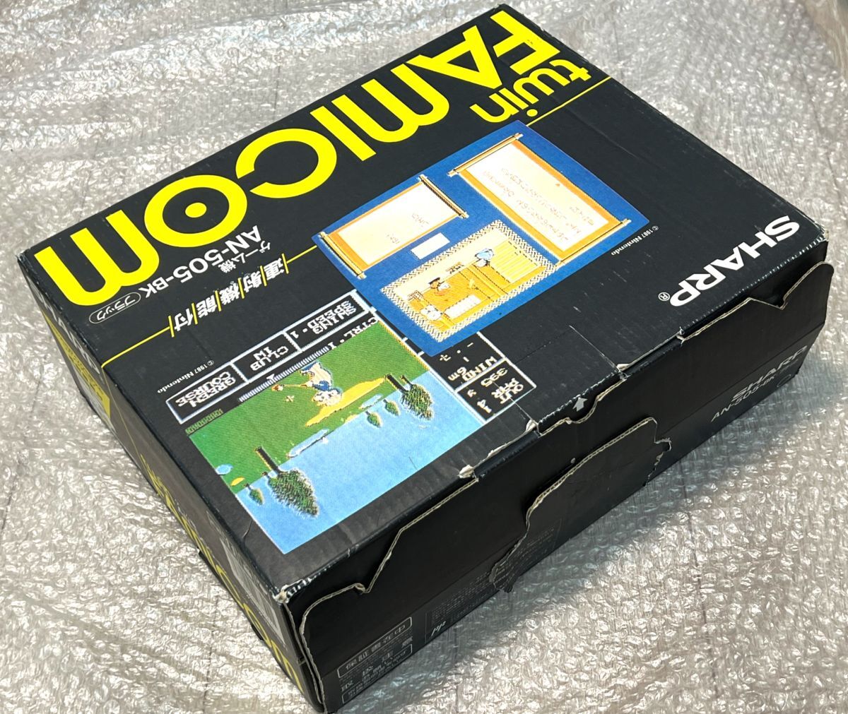 〈整備済み・FFマーク〉FC シャープ ツインファミコン 本体 後期型ブラック AN-505BK SHARP twin FAMICOM ファミリーコンピュータ nes_画像9