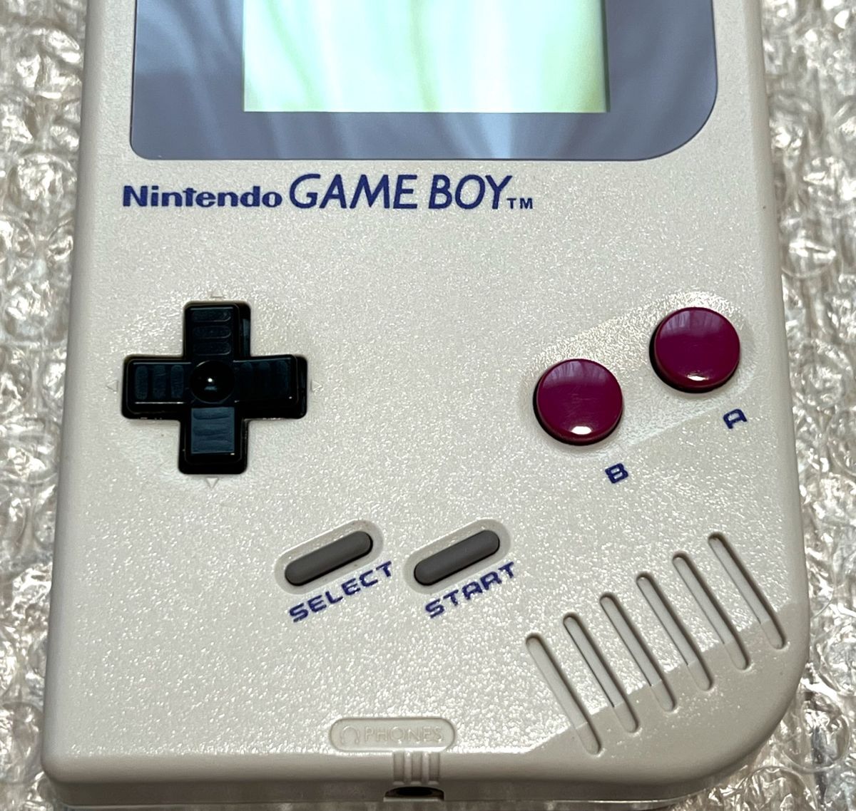 〈美品・メンテナンス品・注意点あり〉GB 初代 ゲームボーイ ブロス 本体 DMG-01 グレー GAMEBOY bros._画像4