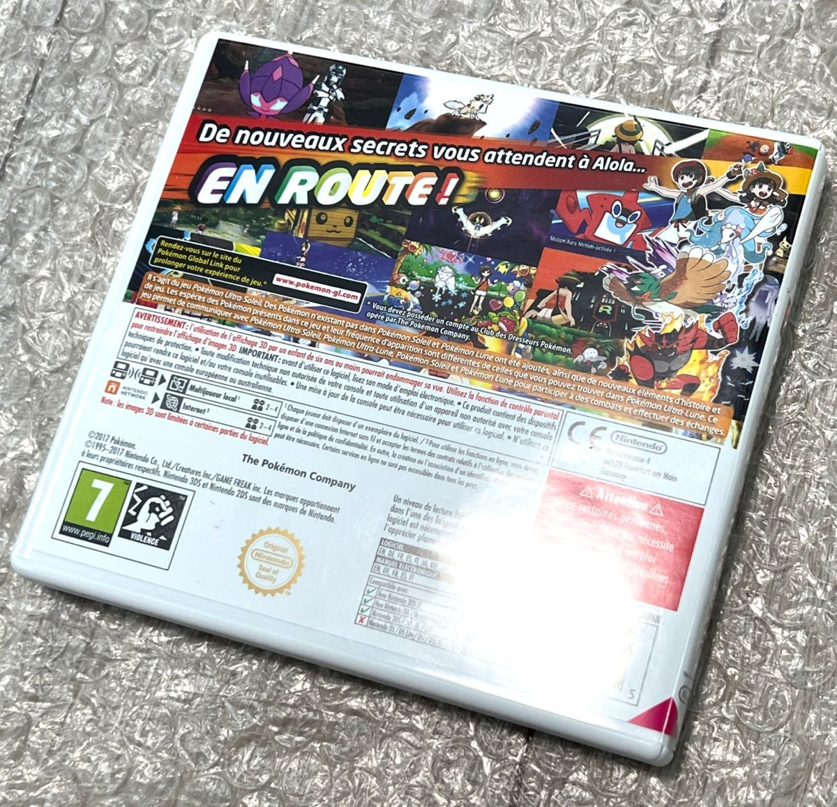 〈動作確認済み〉フランス版（仏版）ニンテンドー 3DS ポケットモンスターウルトラサン Pokemon ULTRA SOLEIL（ULTRA SUN）NINTENDO 欧州_画像4