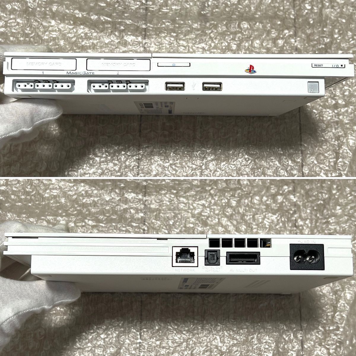 〈美品・動作確認済み〉PS2 プレイステーション2 SCPH-90000CW セラミックホワイト 薄型 最終型 本体 プレステ2 PlayStationの画像5