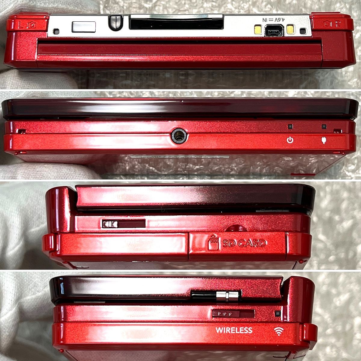 〈ほぼ未使用・美品・動作確認済み〉ニンテンドー3DS 本体 フレアレッド 充電器 NINTENDO 3DS CTR-001の画像5