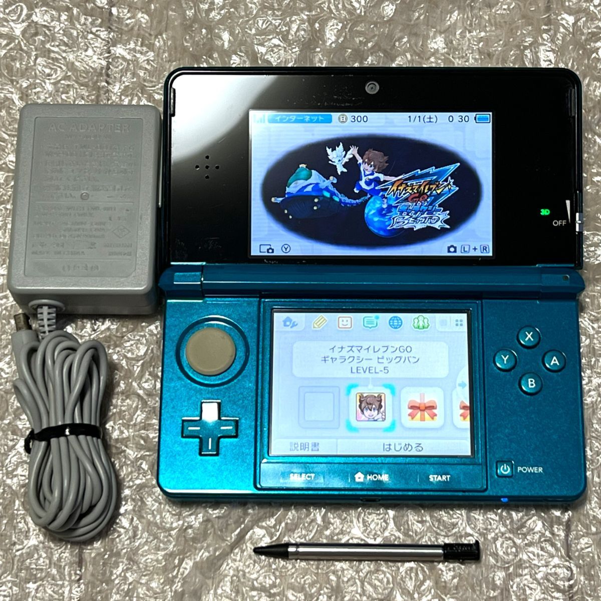  Inazuma eleven GO Galaxy big van download Nintendo 3DS body aqua blue NINTENDO 3DS CTR-001 Alpha sapphire 