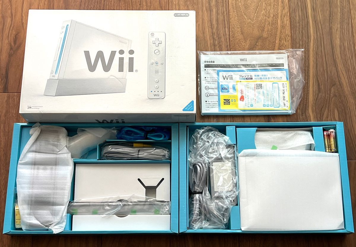 〈新品未使用〉NINTENDO Wii 本体 RVL-001 シロ（白・ホワイト）ニンテンドー ウィー_画像3