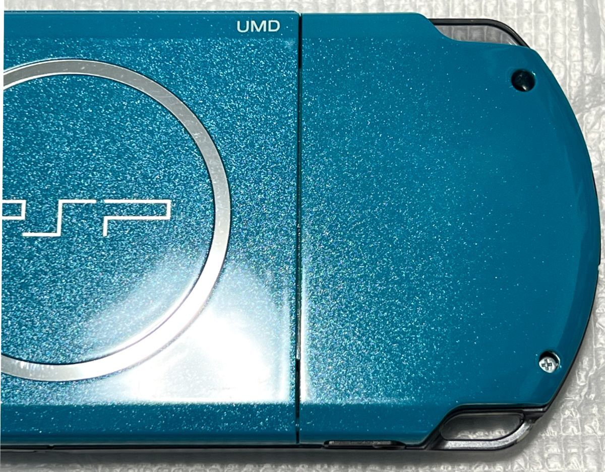 〈準美品・日本未発売色・アジア版〉PSP-3006（3000） 本体 ターコイズグリーン ＋メモリースティック 16GB PlayStation Portable 薄型の画像5