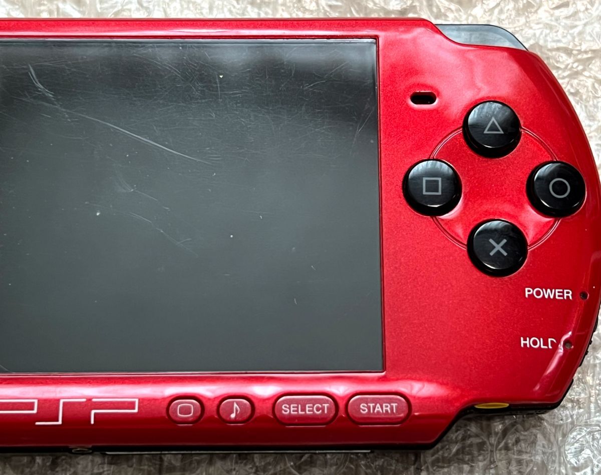 ( рабочее состояние подтверждено * последняя модель )PSP-3000 корпус красный / черный карта памяти 2GB PlayStation Portable тонкий большая упаковка 