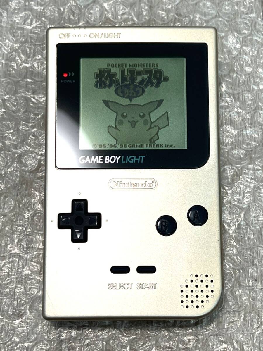 〈準美品・画面ほぼ無傷・動作確認済み〉GB ゲームボーイライト 本体 ゴールド MGB-101 GAME BOY LIGHT Gold_画像9