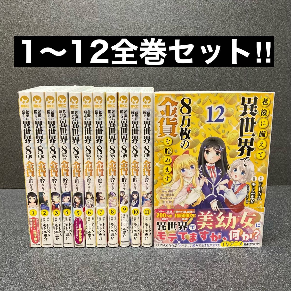 老後に備えて異世界で8万枚の金貨を貯めます 全巻セット（1巻〜12巻）