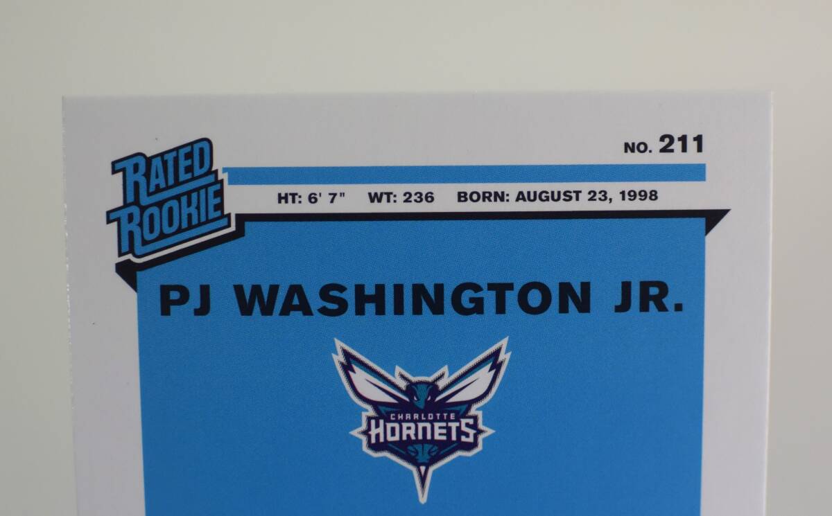 2019-20 Panini Donruss Rated Rookie Auto 04/35 PJ Washington NBA ルーキーカード Dallas Mavericks_画像5