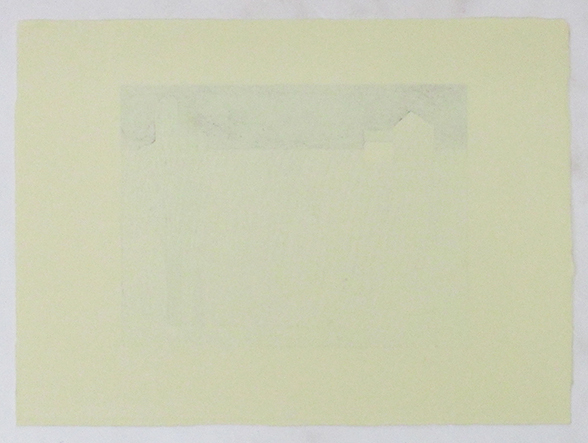山中現『夜』木版画　ed.14/45.　鉛筆サイン　シートのみ　2003年制作_画像8