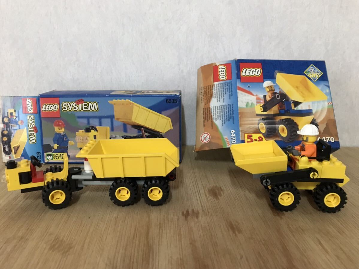 LEGO Lego 6470 small size bulldozer / 6535 dumper 2 point set 