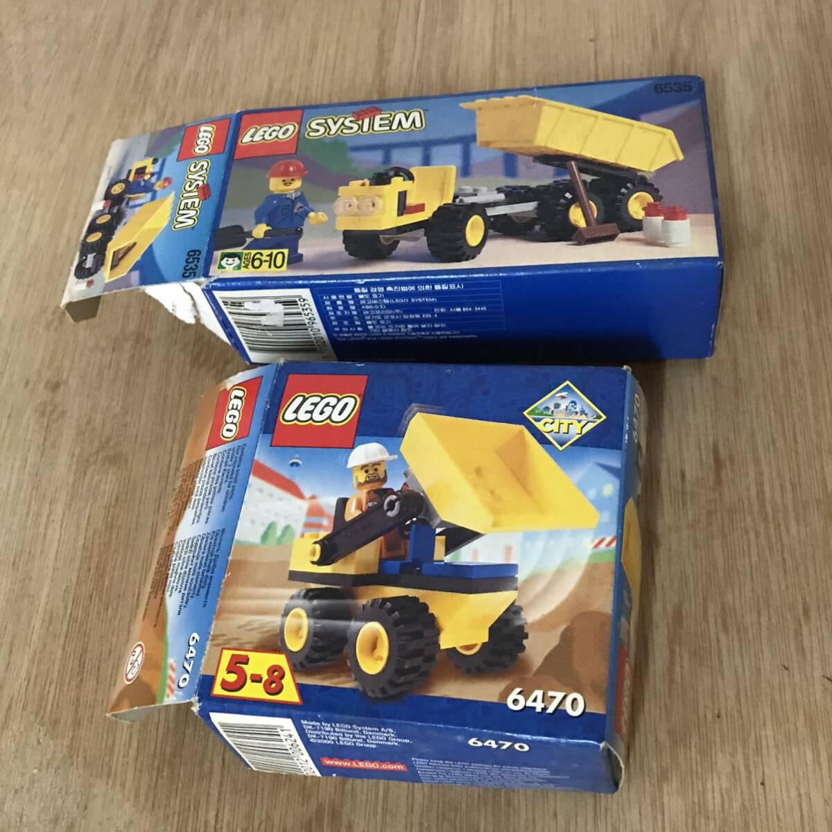 LEGO Lego 6470 small size bulldozer / 6535 dumper 2 point set 