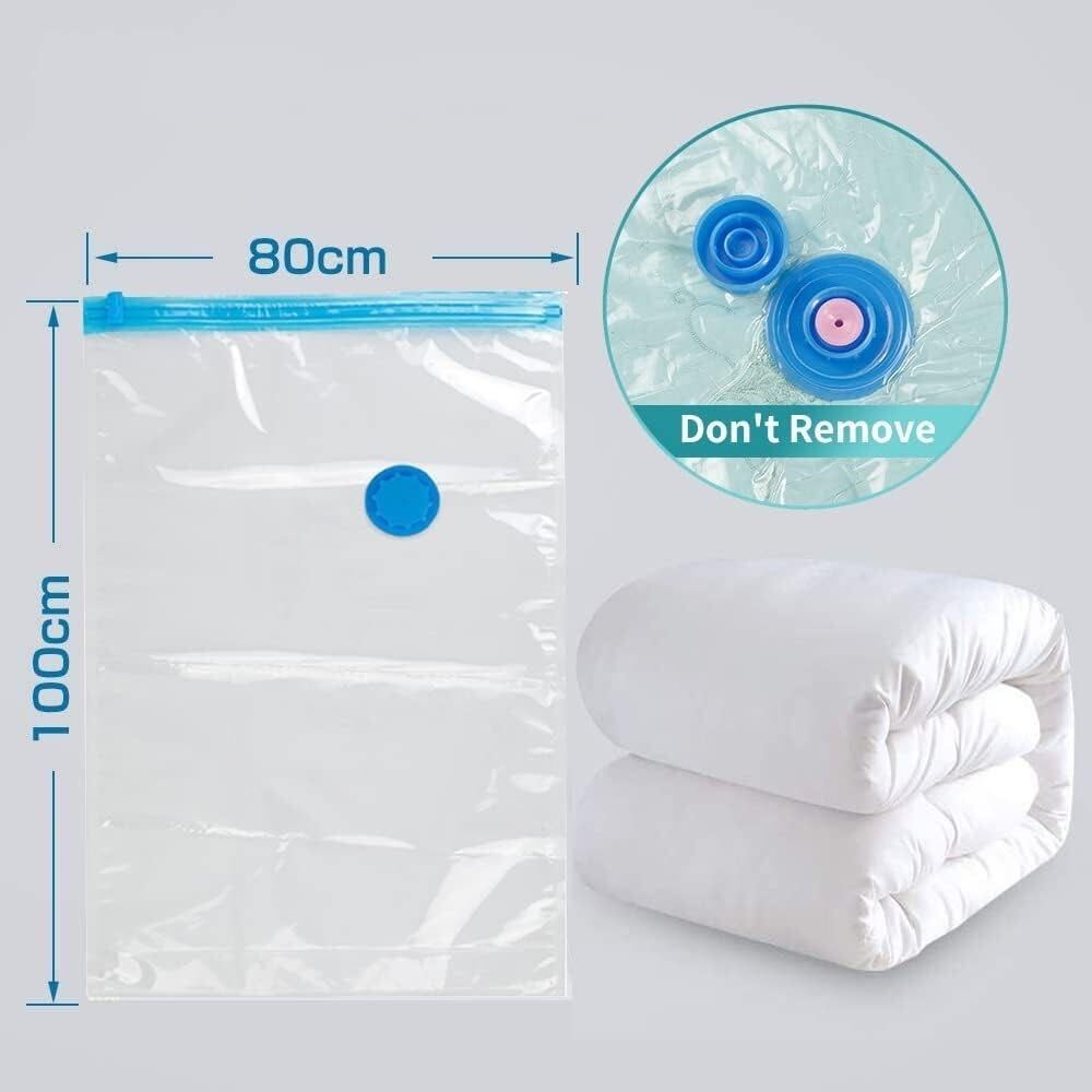  vacuum bag [80×100cm 2 sheets set ] clothes futon compression bag futon vacuum bag vacuum cleaner correspondence vacuum pack moth repellent mold proofing dustproof .. storage . change travel closet storing 