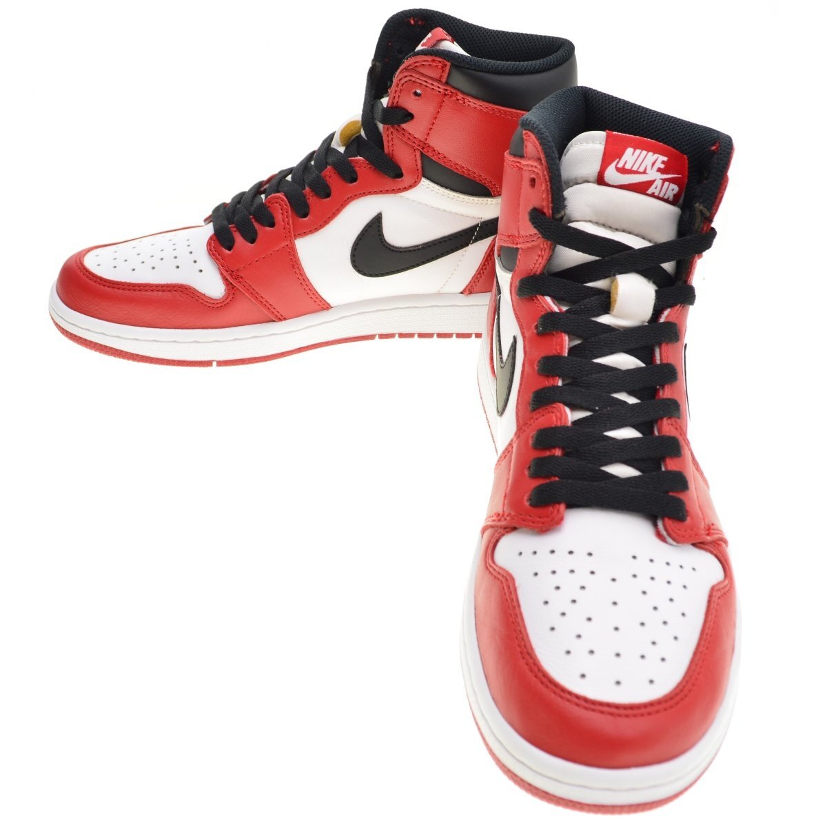 【27cm】NIKE / ナイキ 555088-101 AIR JORDAN 1 RETRO HIGH CHICAGO エアジョーダン1 レトロハイ シカゴスニーカー_画像6