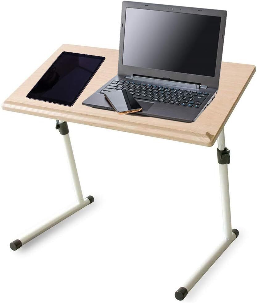 アイリスプラザ パソコンデスク PCデスク 昇降デスクテーブル SKDT-690 ナチュラル 幅69㎝×高さ43-67㎝　　５５_画像1