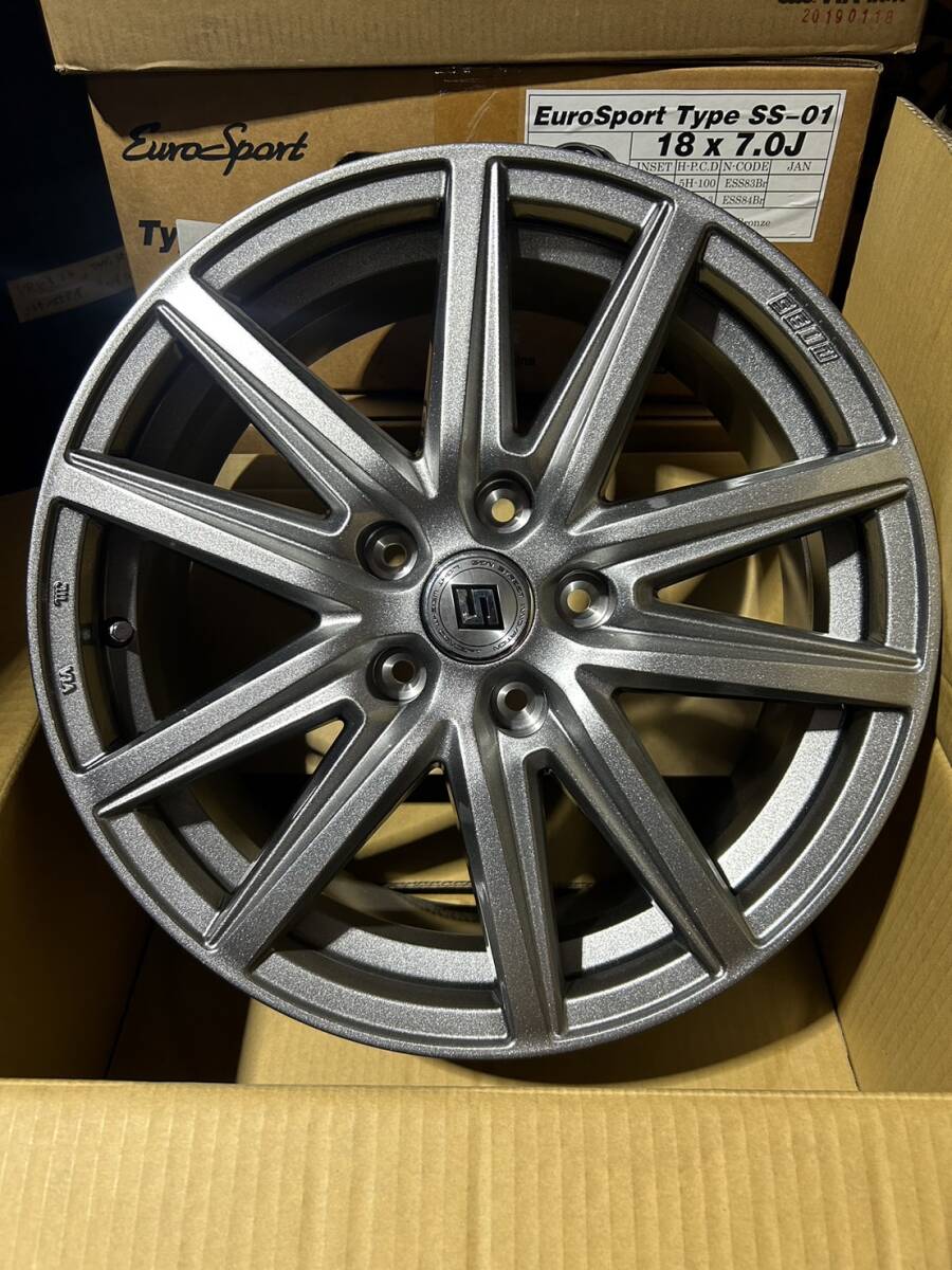 未使用展示品 KYOHO　SEIN SS シルバー　17×7+48 5/114 17インチ_画像4