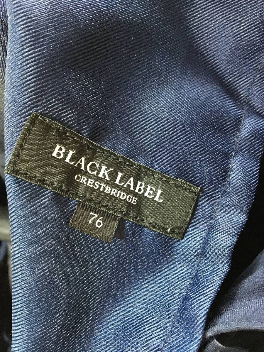 P462☆【ナイロン イージーパンツ】BLACK LABEL CRESTBRIGE クレストブリッジ 76 紺_画像8