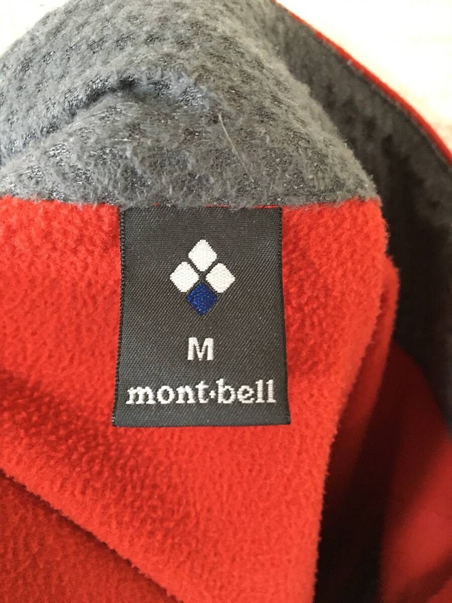 133☆【CLIMAPULS トレールアクションジャケット】mont bell モンベル 赤 M アウトドア_画像4