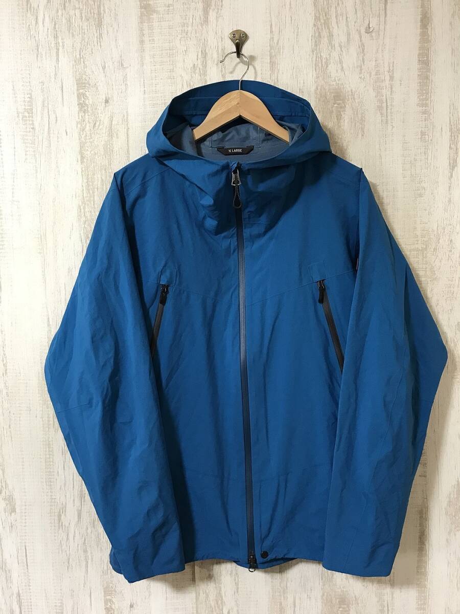 189*[MTD light mountain jacket ]AIGLE Aigle PERTEX mountain parka blue XL
