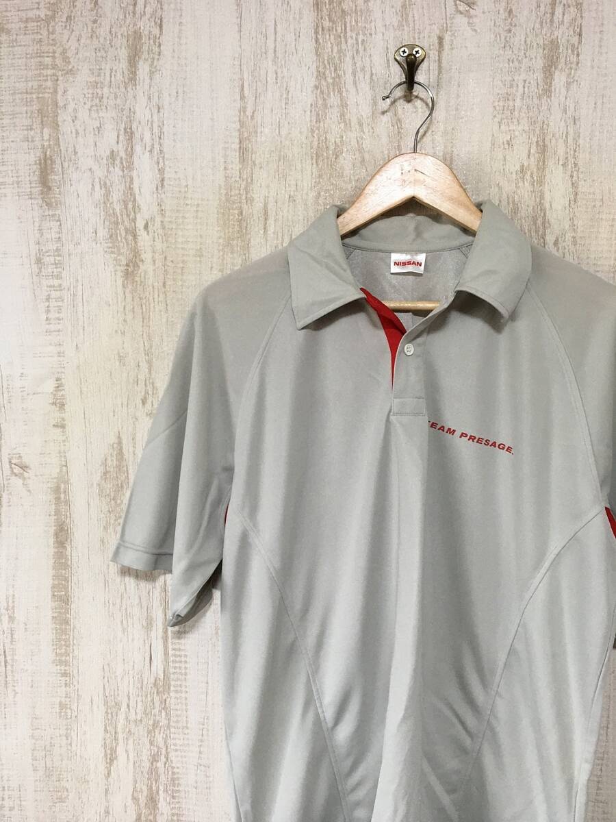 941*[TEAM PRESAGE racing shirt ]NISSAN Nissan khaki series FREE