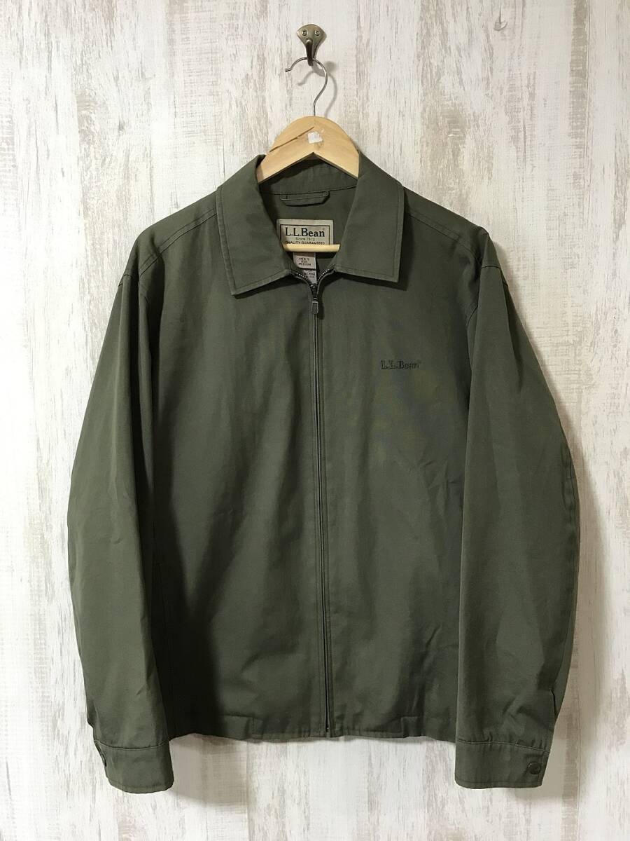 at106☆【アメカジ ヴィンテージ スイングトップジャケット】L.L.Bean エルエルビーン カーキ M_画像2