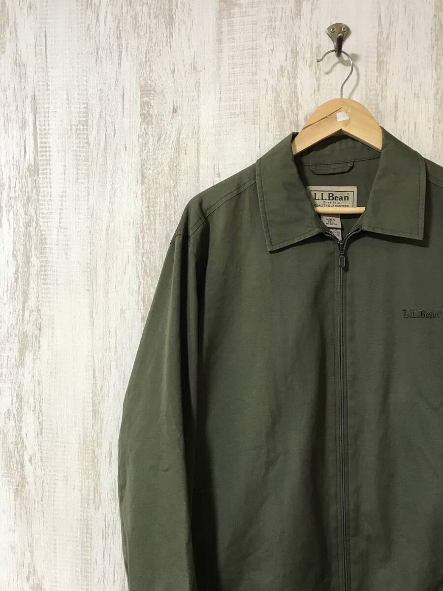 at106☆【アメカジ ヴィンテージ スイングトップジャケット】L.L.Bean エルエルビーン カーキ M_画像1