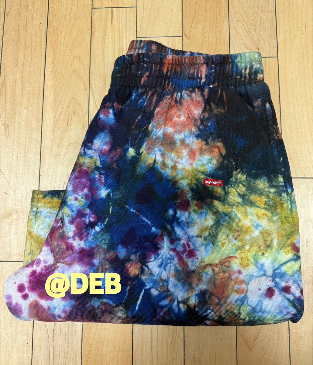Supreme Overdyed Small Box Sweatshort Multicolor Tie-Dye L Supreme Overdyed Small Box Sweatshort Multicolor Tie-Dye L