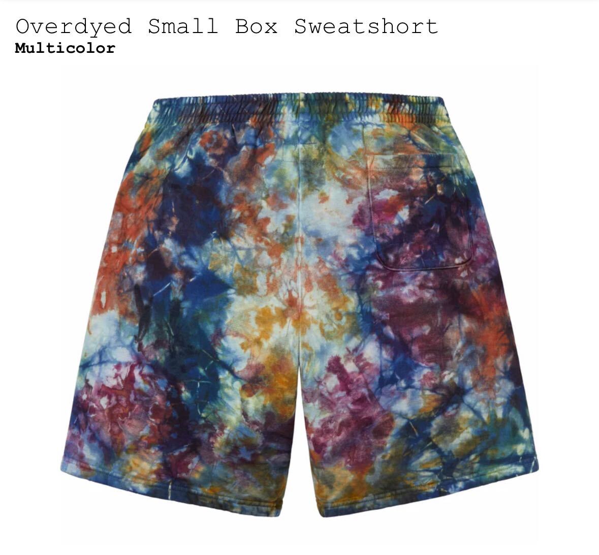 Supreme Overdyed Small Box Sweatshort Multicolor Tie-Dye L Supreme Overdyed Small Box Sweatshort Multicolor Tie-Dye L