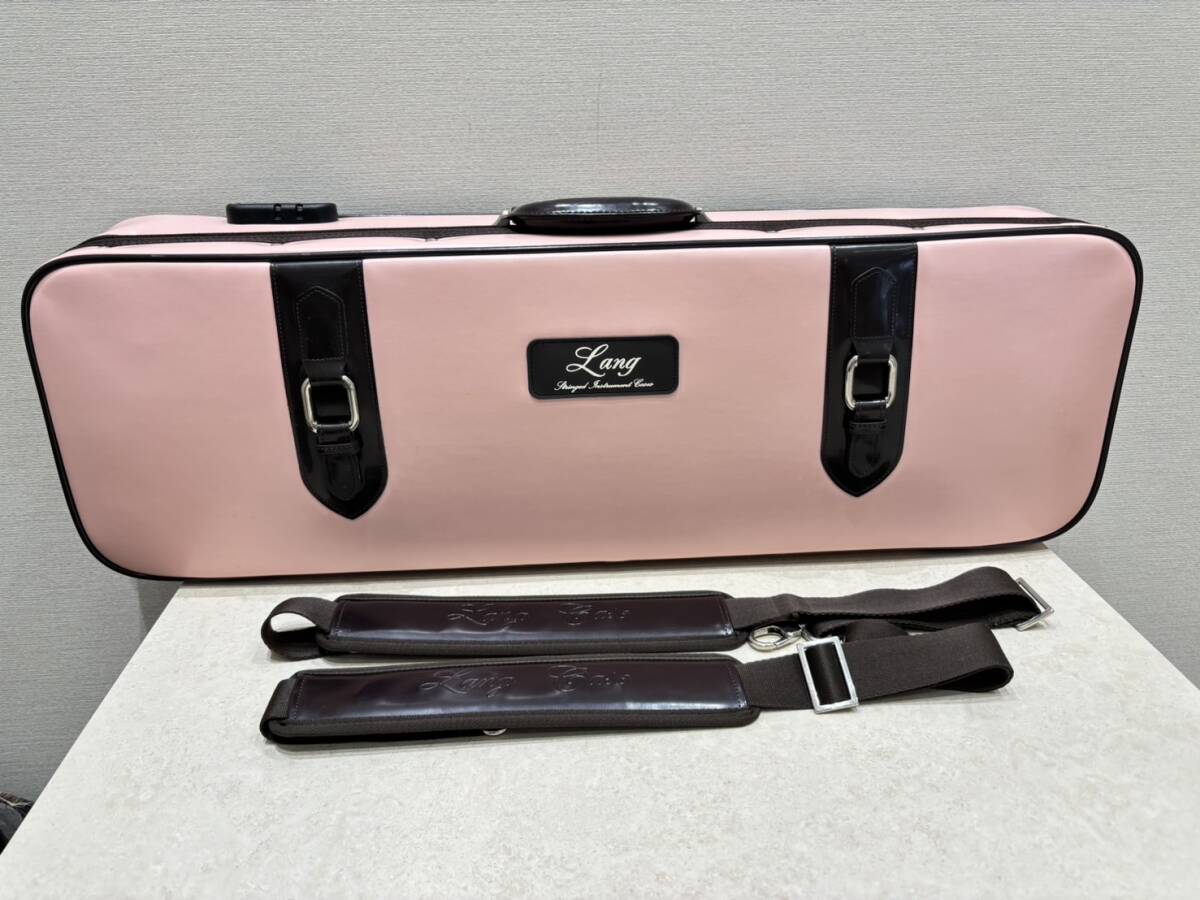 M4158 LANG( Lange ) скрипка кейс шоко Brown & розовый красивый товар!