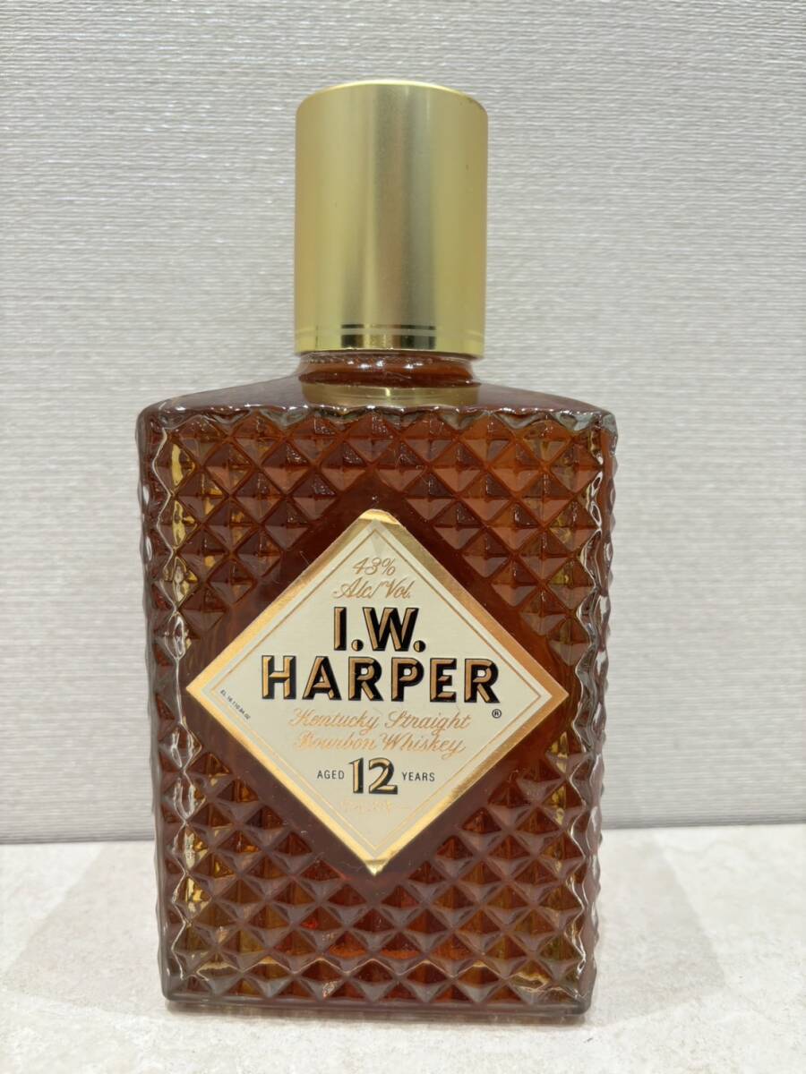 M4072 unopened goods! I.W. HARPER (IW is -pa-) 12 year whisky 750ml 43%