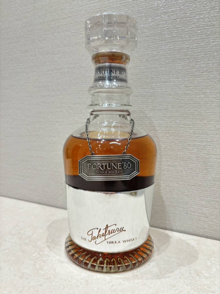 M4073　NIKKA WHISKY FORTUNE80 ニッカ　ジャパニーズウィスキー　フォーチュン ビンテージ レア 箱付き 未開封_画像2